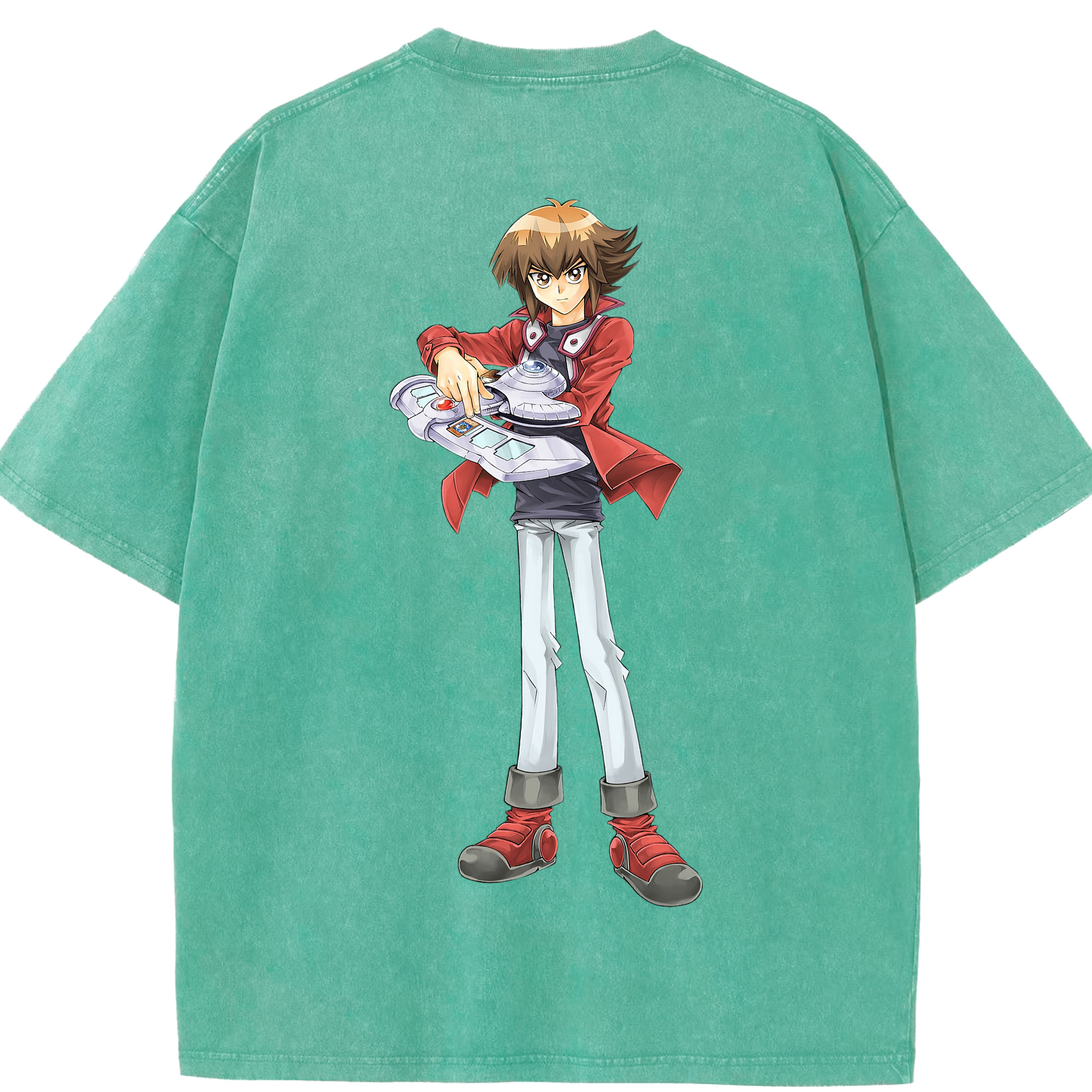 （画像用） 遊☆戯☆王 Yu-Gi-Oh! 綿100% ヴィンテージ風 半袖Tシャツ（背面プリント）